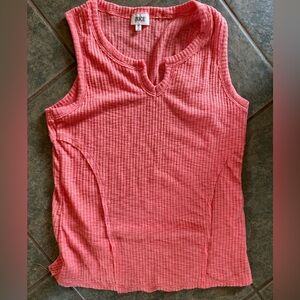 🎀3/$25🎀 BKE Coral Ribbed Tank Top